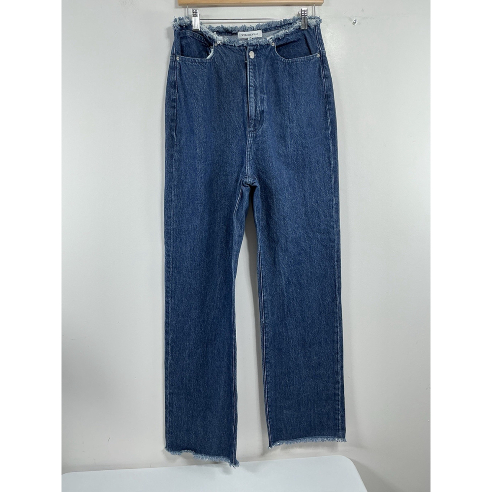Womans Excellent Condition Weworewhat Frayed Blue Jeans Size 28 0073/Y-2